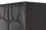 SEC GLASS DOOR BLACK METAL CABINET - CABINETS, SHELVES